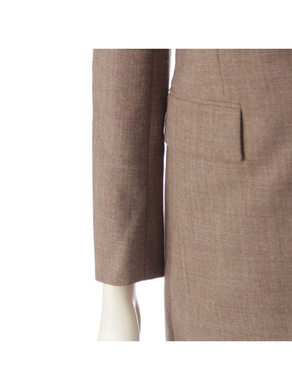 Saint Laurent Paris Wool Peak Lapel Single Tailored Jacket Brown 34 - Picture 6 of 10